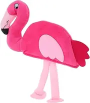 Abaodam Animal Hats for Women Flamingo Headpiece Plush Party Hat for Costume and Events