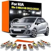 12Pcs LED Interior Map Trunk Dome Light Kit, For Kia Rio 3 MK3 UB 2012 2013 2014 2015 2016 Reading Bulbs Accessories