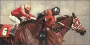 Horse Tile Mural Halvorson Racing Art Ceramic Backsplash RW-AH009