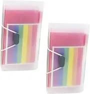 AUTSUPPL 2pcs Accordion File Folders Paper Bag Compact Papers Receipts and Documents