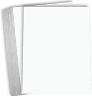 Hamilco White Cardstock Thick Paper 8 1/2 x 11 Heavy Weight 120 lb Cover Card Stock - 50 Pack