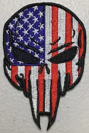 American Flag overlay with Skull Punisher patch