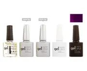 Gellaka 5-Piece Essential Gel Manicure Set with 1 Color - Blackberry