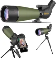 Gosky 20-60X80 Spotting Scope with Tripod, Carrying Bag and Scope Phone Adapter