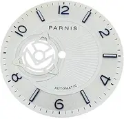 36.5MM Steel Watch Dial Watch Green Luminous Dial Watch DIY Accessory for NH38 Movement