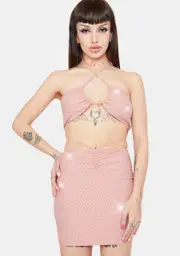 At Last Sequin Skirt Set