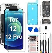 Fixerman for iPhone 12/12 Pro Screen Replacement Kit 6.1 inch 3D Touch LCD Screen Display Digitizer Frame Assembly