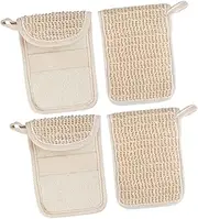 SWOOMEY Travel Loofah Case Exfoliating Soap Net Bar Soap Drawstring Holder Bags for Bath