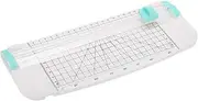 uxcell 9 Inch Paper Cutter, Portable Paper Trimmer Slicers Scrapbooking Tool for A5 Size Paper Craft Paper Photo Cardstock, White Green