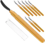 VICASKY 8pcs Portable Eyelash Brush Applicators for Mascara Eye Makeup Gentle Skin Travel Friendly with Protective Cover Tool for Go Use