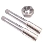 HSS 9/16-18 Taper & Plug Tap & 9/16-18 Hexagon Die Thread Right Hand Set
