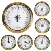 Hygrometer Barometer 115mm Wall Mounted Thermometer Tidal Clock Weather Station