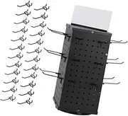 ａ aternee Metal Rotating Pegboard Display Stand with 24 Hooks for Selling Necklace Organizer
