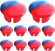 Faucet Index Buttons, 10Pcs Faucet Index Buttons, Hot/Cold Temperature Indicator Labels, Replacement Switch Signs for Kitchen, Bathroom Sink Faucets (Durable & Easy to Install)