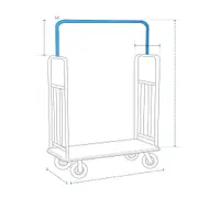 Standard Luggage Cart Custom Covers