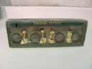 DEBBIE MUMM Napkin Rings Christmas Snowmen NIB Set of 4 ‍