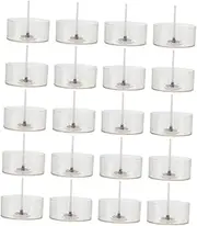Veemoon 1 Set Candle Making Kit Clear Round Candle Containers Stable Wicks DIY Molds for Beginners and Professionals Home Decoration