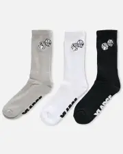 [X-LARGE] X-large Xl Dice Crew Socks 3 Pack Black - Size ONE ONE Black