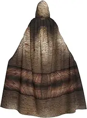 Lights Hit The Brick Wall Print Hooded Grace Cloak For Women Men Halloween Cosplay Carnival Parties Themed Events, Black