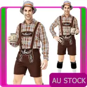 Mens Oktoberfest Costume Lederhosen German Bavarian Beer Gretchen Men Costume