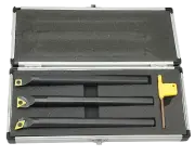 TiN Carbide Indexable Boring Bar 3pc Set 8mm / 10mm / 12mm / 16mm