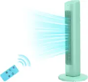 Tower Fan 85°Oscillating Quiet Cooling 15H Timer Remote Control Powerful Standin