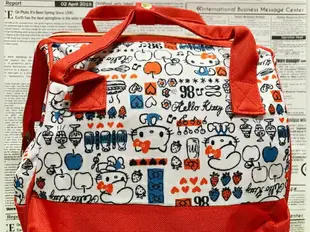 【震撼精品百貨】凱蒂貓 Hello Kitty 日本SANRIO三麗鷗 KITTY 後背包-牛奶紅#10004 震撼日式精品百貨