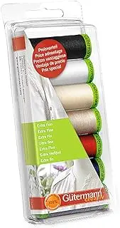 Gutermann Extra-Fine Thread Set, Multi-Colour, 7 x 200 m