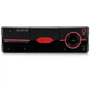 Su-20178 Universal Car Radio Receiver Mp3 Player Support Fm and Bluetooth With Remote Control(Black)