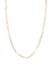Roberto Coin 18K Yellow Gold Paperclip Link Chain Necklace, 17