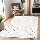 Boho Rug for Living Room 4' x 6', Moroccan Geometric Carpets Woven Cotton Lar...