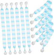 HAKIDZEL 20pcs Mini Christmas Scarf Wine Bottle Knit Doll Accessories Decorative Mini Scarf for Home Decor