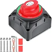 Nilight ON Off Battery Switch 12V 24V 48V 600A High Current Heavy Duty Battery Power Cut Master Switch Disconnect Isolator for Truck Vehicle Trailer RV Marine Boat Yacht