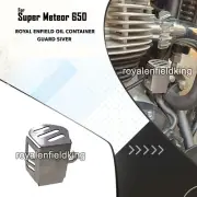 Fit For Royal Enfield Super Meteor 650 SS "Oil Container Guard, Silver" (for: Royal Enfield)