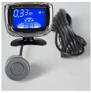 Car Parking Sensor Dual CPU LCD Display with switch 12V Auto Reverse Backup Sensor Parking Radar Monitor Detector System GRAY