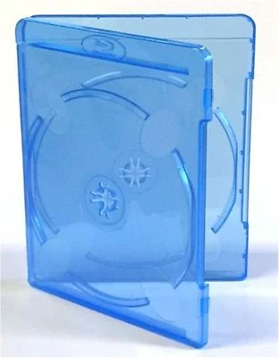 1 Double Slim Blu ray Case 11mm Spine Brand New Empty Cover Face on Face