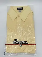 1980's Ben Hogan Short Sleeve Golf Shirt Yellow Large NEW