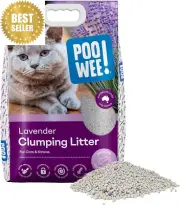 Clumping Lavender Cat Litter | 7.5Kg | Odor Control, Scoopable & Long-Lasting