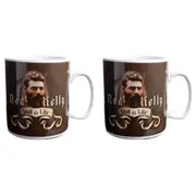 2PK Outback Mates Giant Mug Featuring Bushranger Ned Coffee Mug Classic Brown