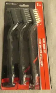 Wire Brush Driver’s Choice Detail Wire Brushes 7" Long Brush Set New 3 PC
