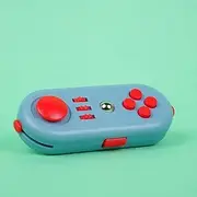 Fidget Cube Stress Relief Tool,Compact and Versatile for Anxiety and Focus|Grey+Red