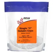 NOW Foods, Single 0 Gelatin Caps, Approx. 1,000 Empty Gelatin Capsules, 3.39 oz (96 g)