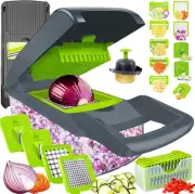 Pro-Series 20-in-1 Vegetable Chopper, Dewpeton Mandoline Slicer, Veggie Food for