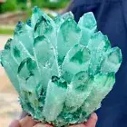 416G New Find green PhantomQuartz Crystal Cluster MineralSpecimen 708