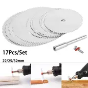11/17pack Mini Circular Saw Blades HSS Cutting Discs Rotary Tool Electric Dril A