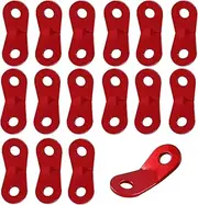 Murtenze 16Pcs Aluminum Alloy Tent Tensioners, Camping Tent Guyline Cord Adjuster,Metal Rope Adjusters Wind Rope Buckles, Cord Adjuster for Tent, Outdoor Camping&Hiking, Red