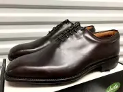 Justin Golf Shoes Classic Square Toe Leather Brogue Exotics BROWN 12W JG107 boot