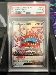 PSA 10 GEM MT - GUZZLORD GX Card SV71/SV94 Pokemon TCG Hidden Fates Shiny Vault