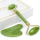 Gua Sha Facial Tool & Jade Roller Set Designed to Reduce Puffiness Reduce Wrinkl