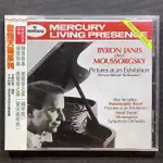 BYRON JANIS堅尼斯/鋼琴 MOUSSORGSKY穆索斯基-展覽會之畫（鋼琴版）&（管弦樂版）美國PMDC01版
